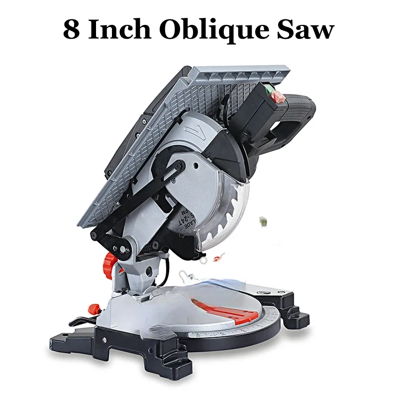 8 Inch Oblique Saw Multi-function Table Cutter Compound Cutting Machine All Copper Motor Miter Electric  92104E