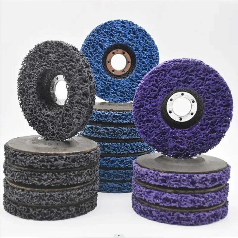 2PCS 100/115/125mm  Coral Strip Disc Abrasive Wheel for Angle Grinder Paint Rust Removal and Surface Cleaning