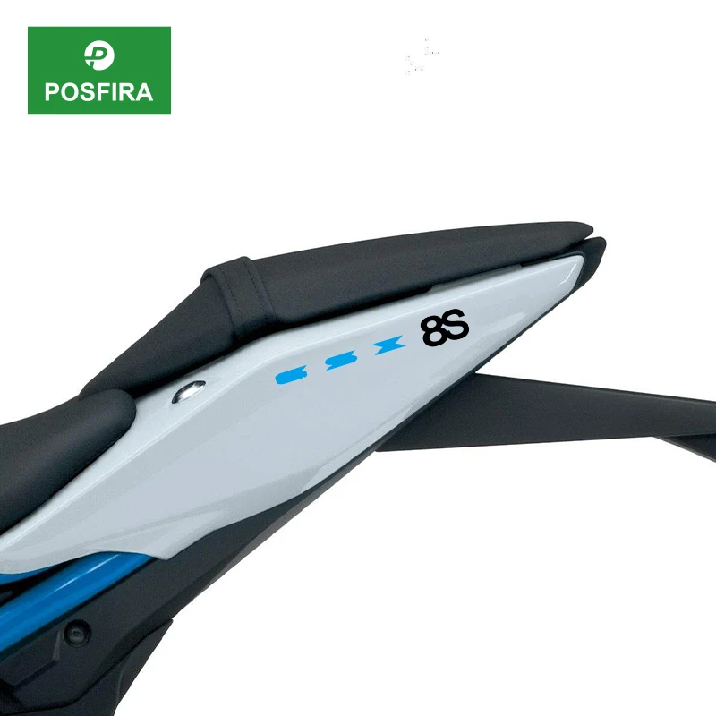 

Виниловые наклейки POSFIRA на заднее сиденье мотоцикла для Suzuki GSX-8S 2023 2024 2025 2026, аксессуары для мотоциклов