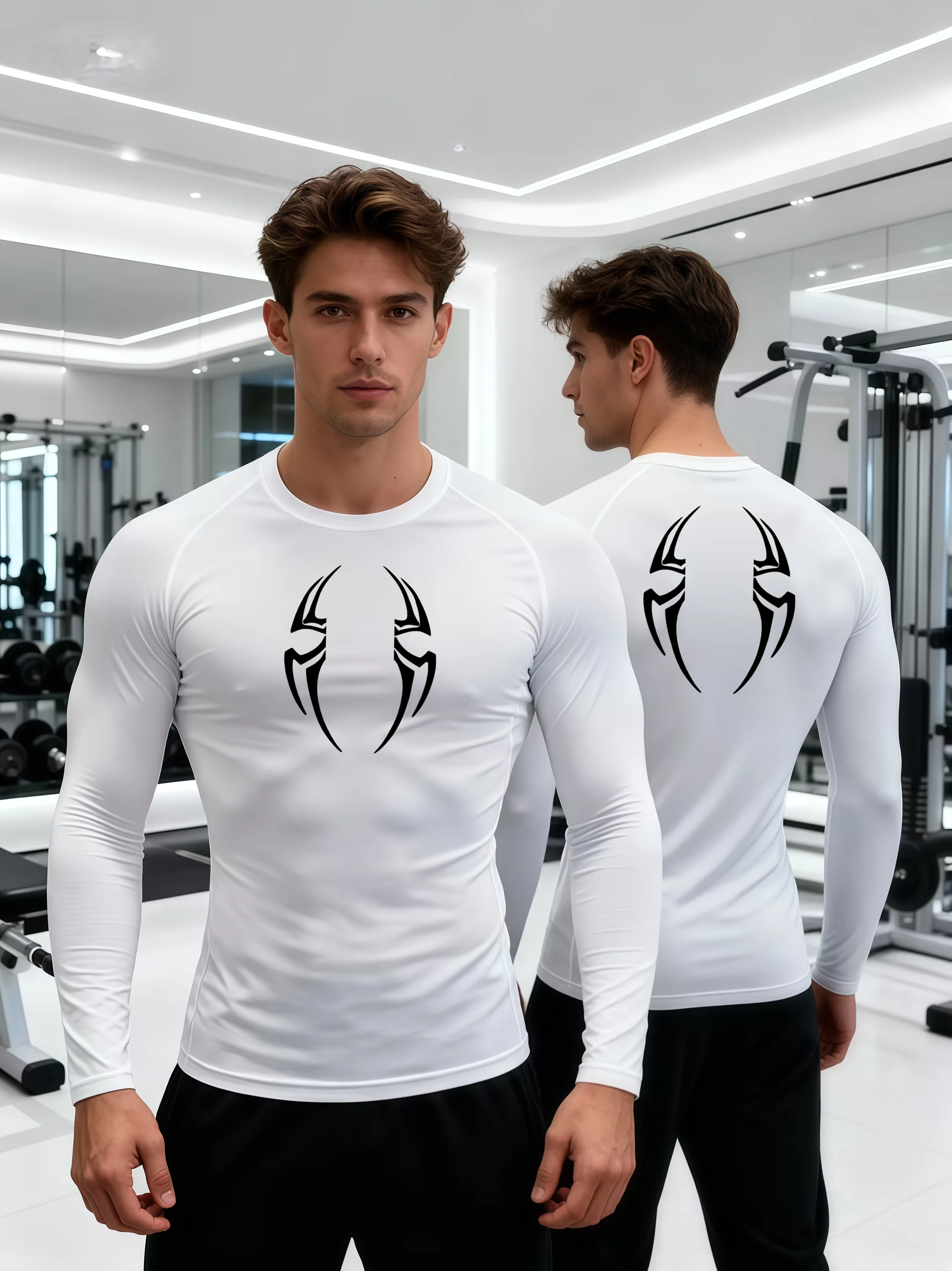 

Summer Ultra Thin Men Long Sleeve T-Shirt High Elastic Quick Dry Breathable Outdoor Running Training Sportswear