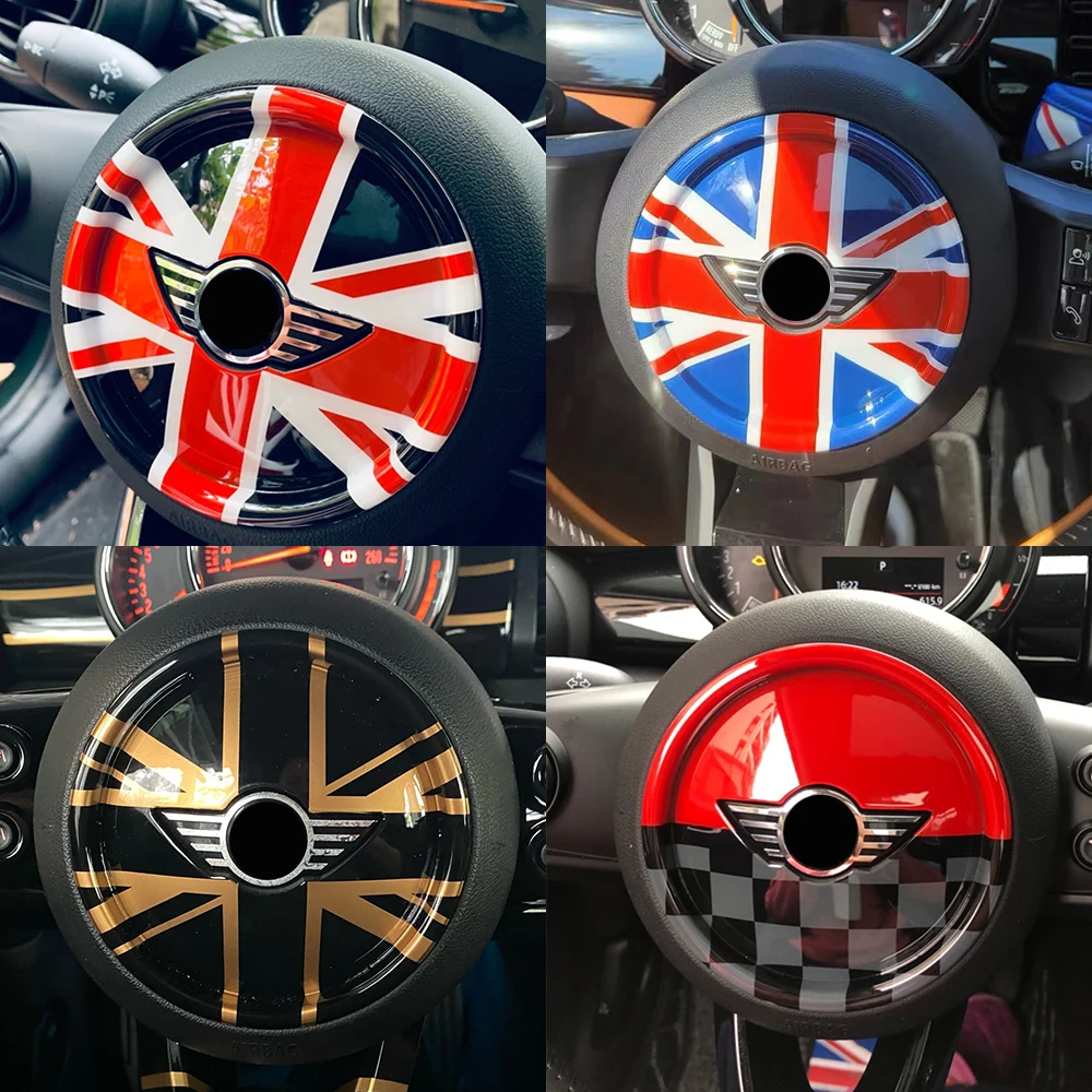 For Mini F56 F60 Countryman Steering Wheel Panel Button Cover Styling Sticker For Mini Cooper F54 F55 F57 Auto Accessories