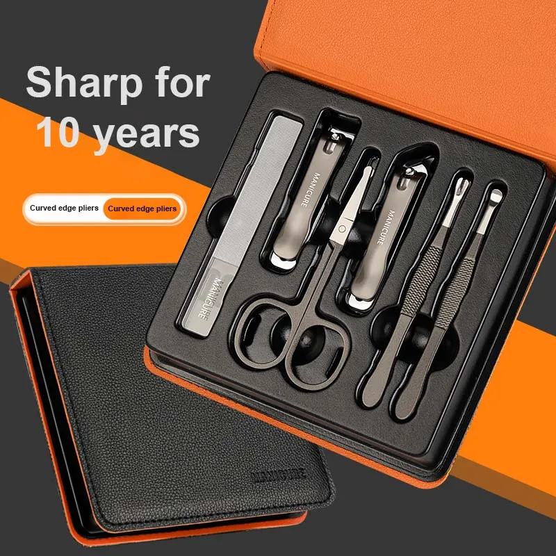 6 stücke Maniküre-Set Edelstahl Nagel knipser Nagel haut Zange Pediküre Pflege-Tool tote Haut Schere