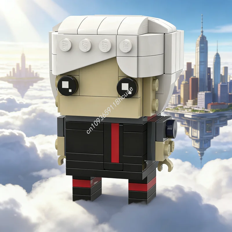 

123 детали MOC Ariane Yeong Signalis Brickheadz, конструктор, модель, развивающая игрушка, подарок на Рождество, DIY, креативная идея, обучение