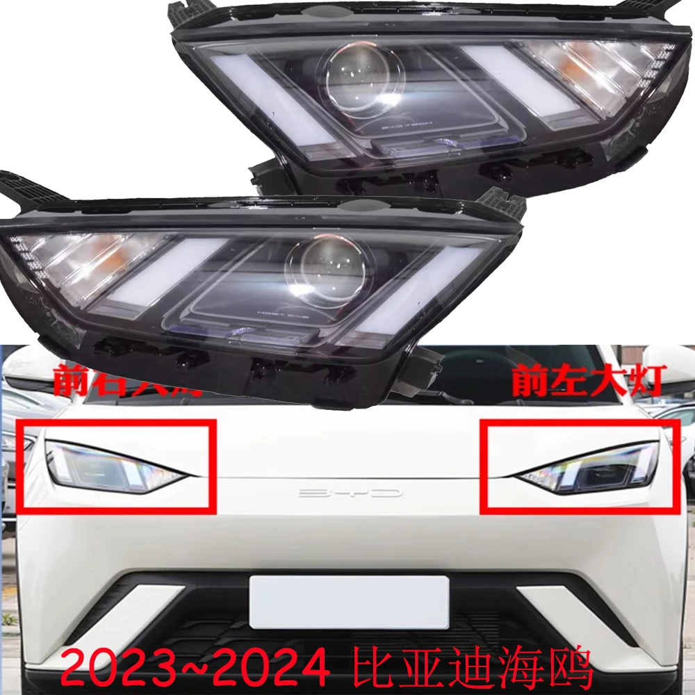 

1pcs car bupmer head light for BYD Dolphin Mini headlight daytime light 2022~2024y car accessories fog for BYD Dolphin headlamp