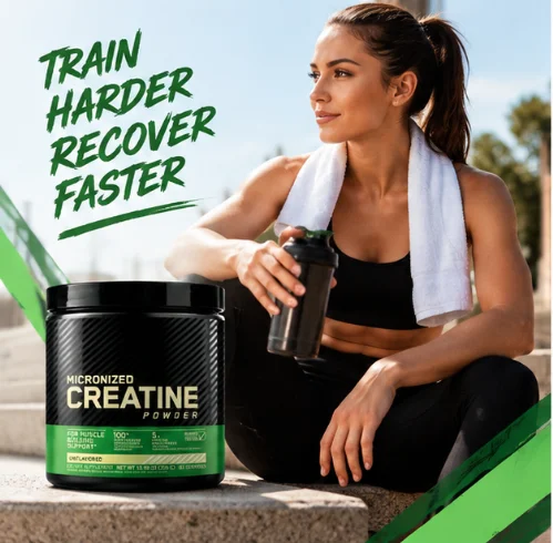 Unflavored Micronized Creatine Monohydrate Powder,Supports Muscle Strength & Power,300g 60‑Serving Jar