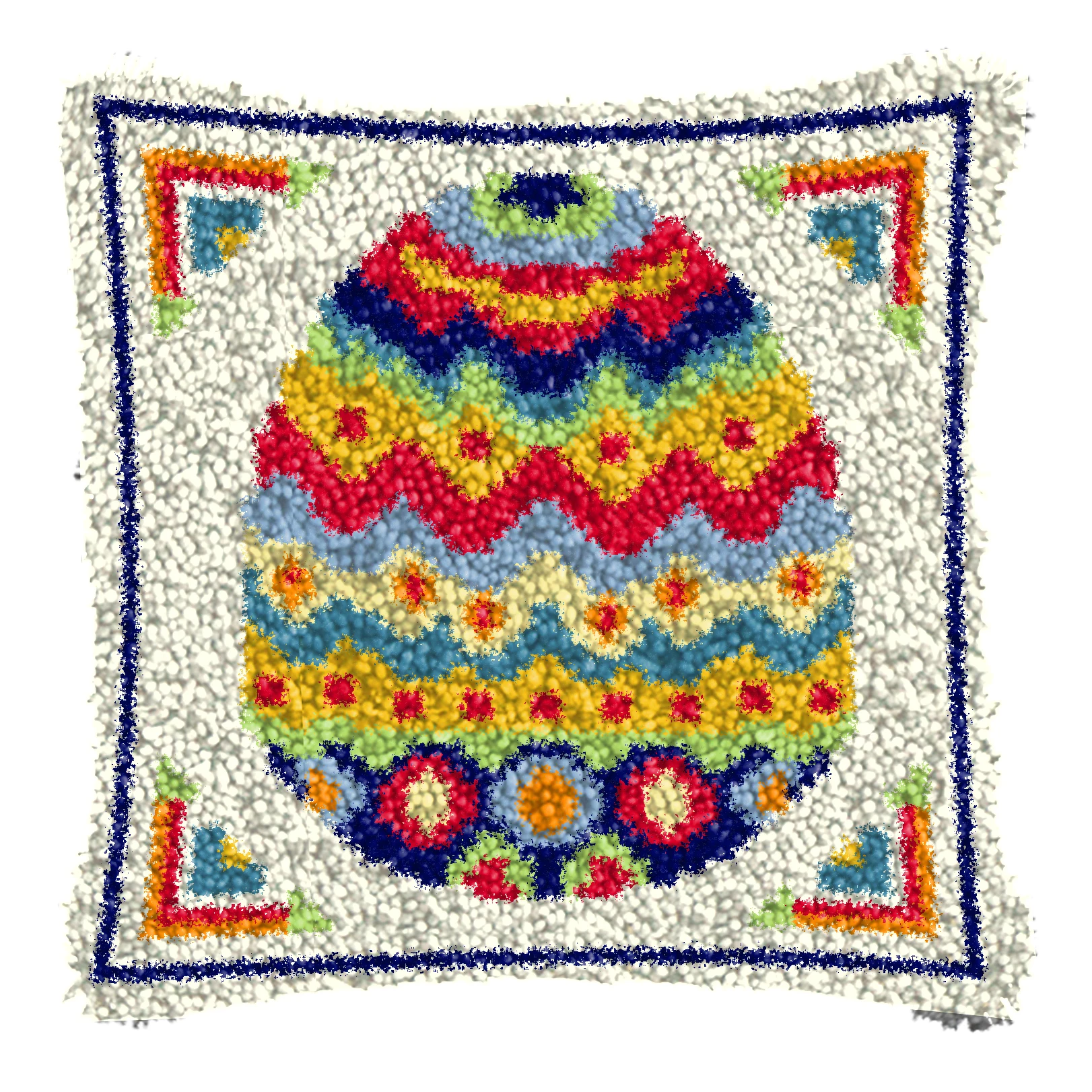 RISE&SHINE Latch Hook Kit Rugs Classic Carpet Embroidery Set Love Embroidery Kit Cross Stitch Pillow Smyrna Buttons Package DIY