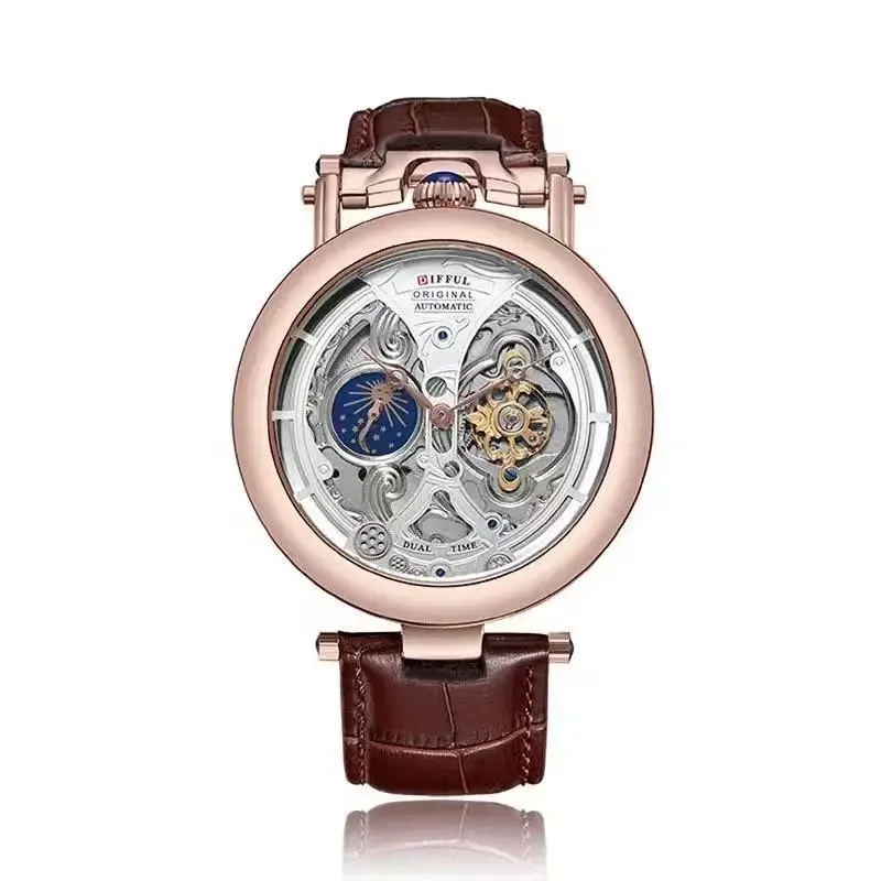 

Men's mechanical fully automatic personalized hollow tourbillon men's large dial fashion trend brand