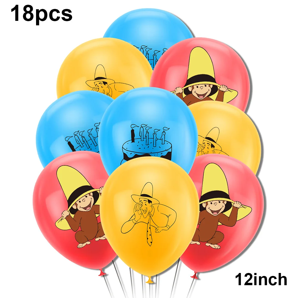 Monkey Jungle Safari Birthday Banner Decor Cute Monkeys Party Backdrop Cake Toppers Balloon Baby Shower Wild Theme Party Supplie