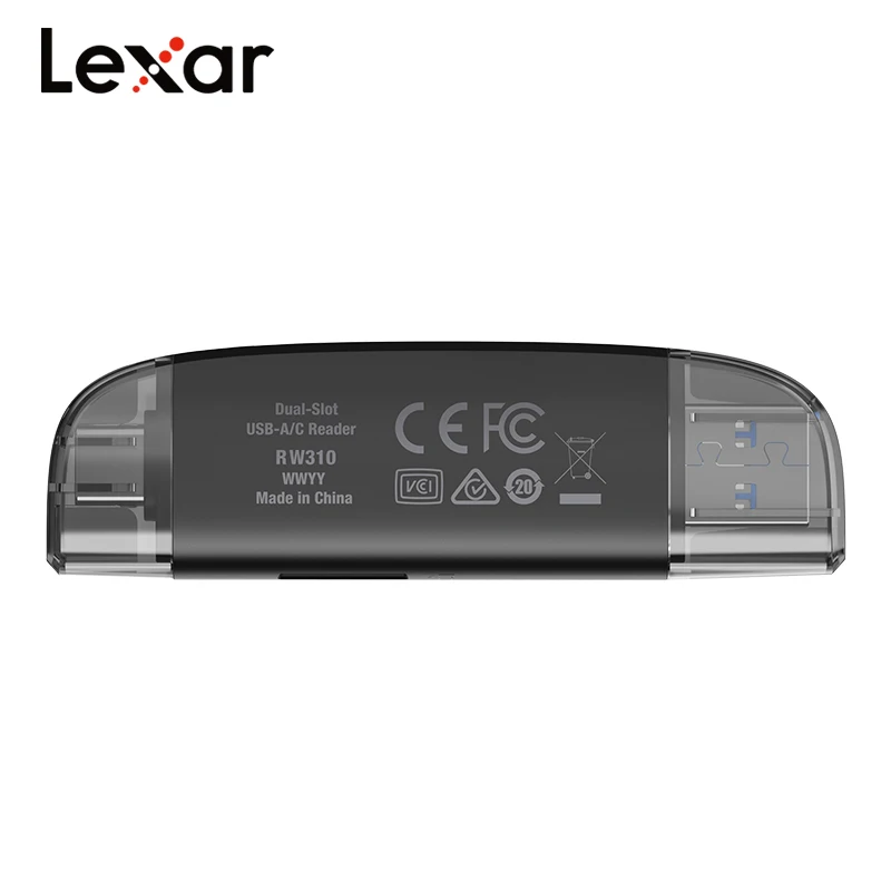 100% الأصلي ليكسار قارئ متعدد الوظائف بطاقة SD TF بطاقة عالية السرعة 2 في 1 USB-A/C قارئ بطاقات USB 3.2 Gen 1 القارئ