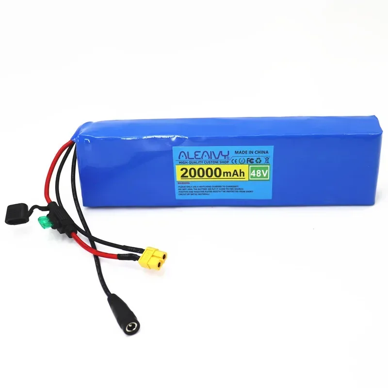 48V 20Ah Battery Pack 18650 Lithium-ion Battery Pack 13S2P Conversion Kit Octagonal 500W 750W And 54.6V 2A Charger+XT60 Plug
