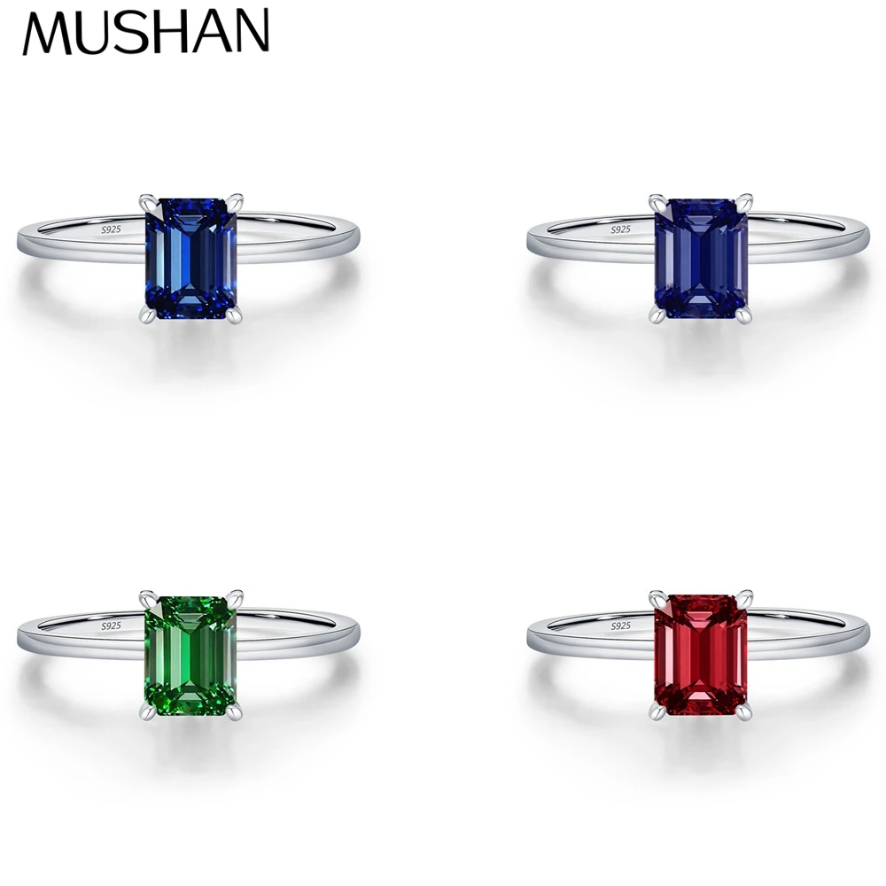 

Кольцо MuShan Designer Jewelry из стерлингового серебра 925 пробы с выращенным в лаборатории изумрудом овальной формы, современное кольцо для женщин, позолоченное 18-каратным золотом, юбилейное кольцо