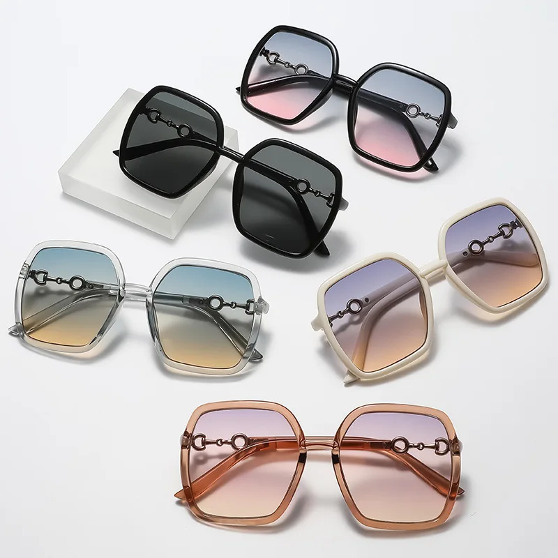 

Vintage Black Square Sunglasses Women Luxury Brand Rectangle Sun Glasses Men Female Gradient Clear Mirror Oculos De Sol