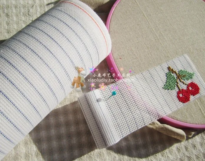 Yimeng 50x33cm 14CT Disposable Cross Stitch Fabric Canvas Cloth Pumping Waste Canvas DIY Handmade Embroidery On Baby Clothes