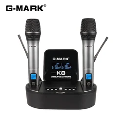 Microphon Wireless G-MARK K8 UHF Karaoke Mic With Lithium Battery For Stage Party Show Church Wedding Teaching