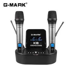 Wireless microphone for karaoke, g-mark, k8, uhf, lithium drums, stage, party, show, church, wedding, teaching 8 Main Sales Microphone Kit Battery - №7