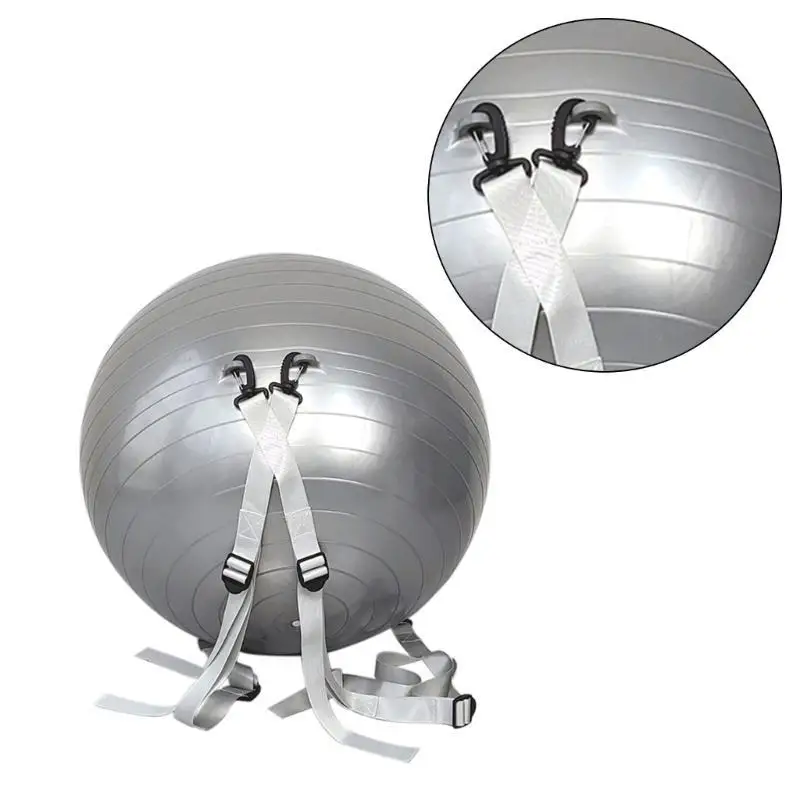 652F Fitness Yoga Ball with Adjust Shoulder Belt Training Ball Yoga Balances Ball Equipment for Childrens Adult