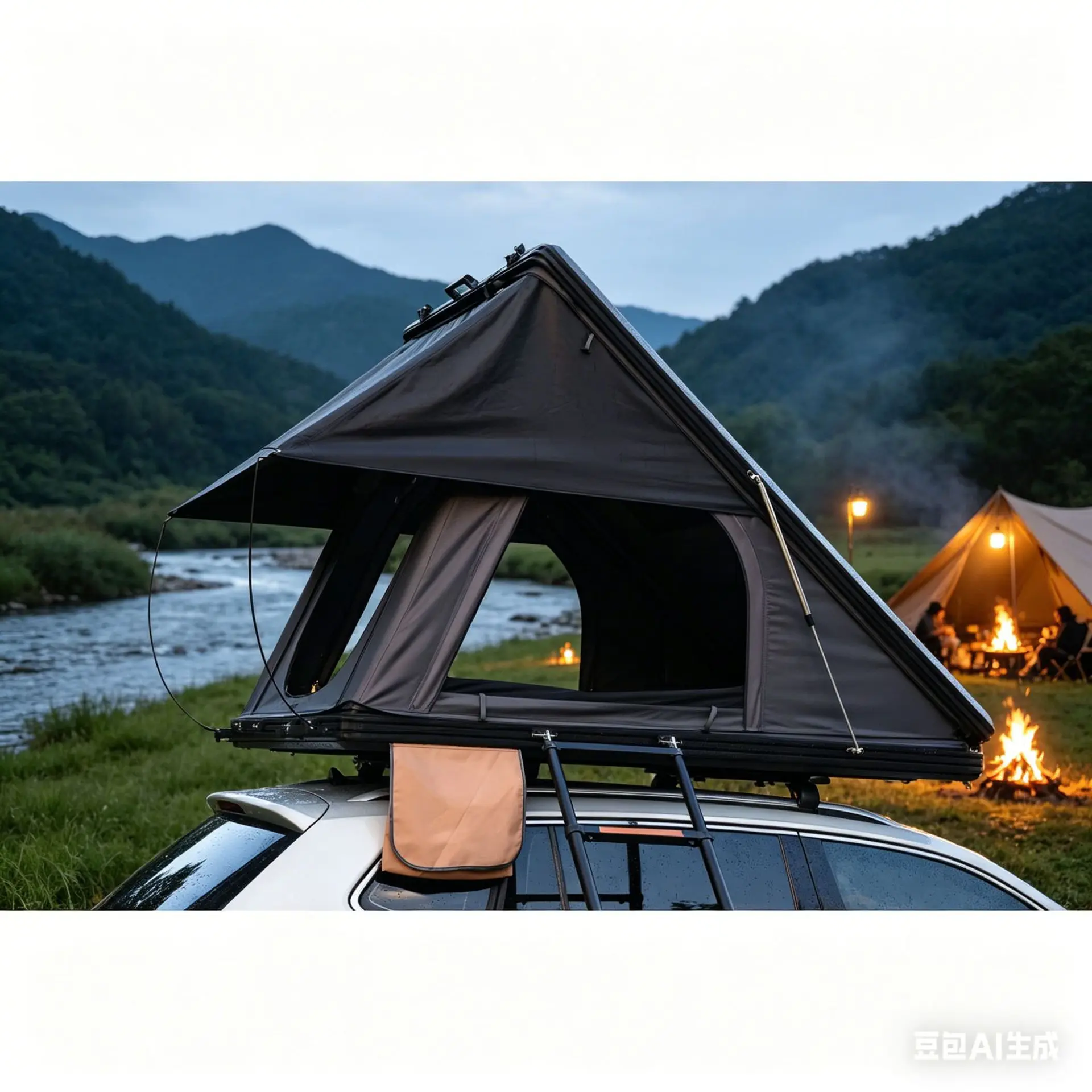 Factory Direct Supply Mountain Camping Roof Tent 2026 Hot Selling Item Customizable Camping Fishing Barbecue Outdoor Tent