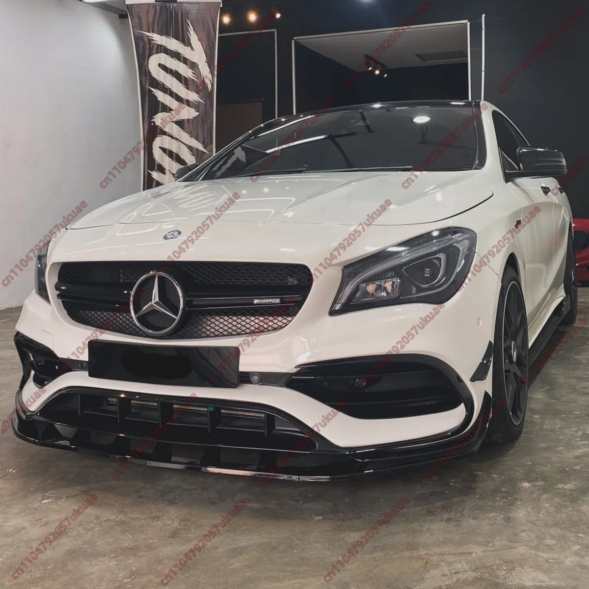 

Front Bumper Lip Splitter for Mercedes Benz CLA Class C117 X117 AMG-Line / 45 2016-2019 Facelift Under Chin Apron Bodykit Tuning