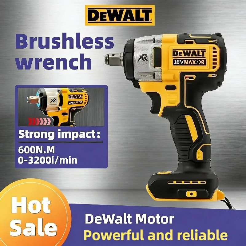 dewalt-dcf880-electric-wrench-cordless-brushless-impact-wrench-detachable-tire-205n·m-high-speed-powerful-disassembly-tool