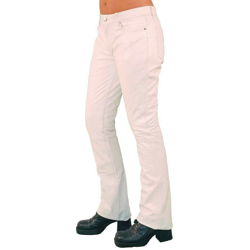 Men's Wide Leg Style Genuine Sheepskin Leather Pants Fashionable Pants Fashion Trends