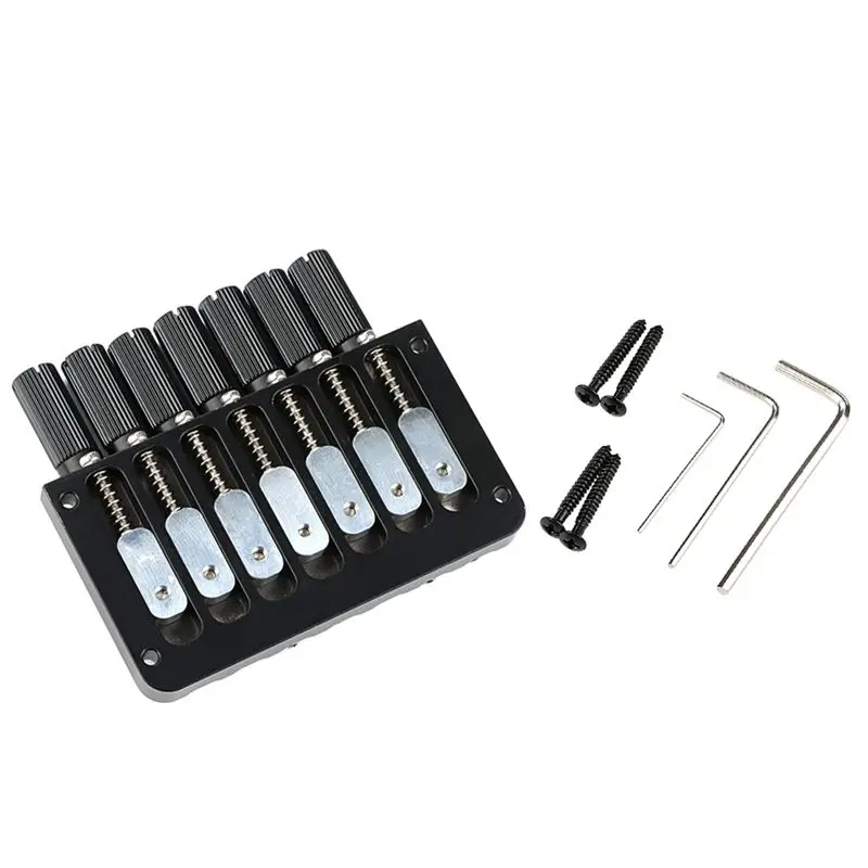 ABUE-7 String Headless Metal Saddle Bridge Musical Instrument Replacement Headless Guitar Accessories