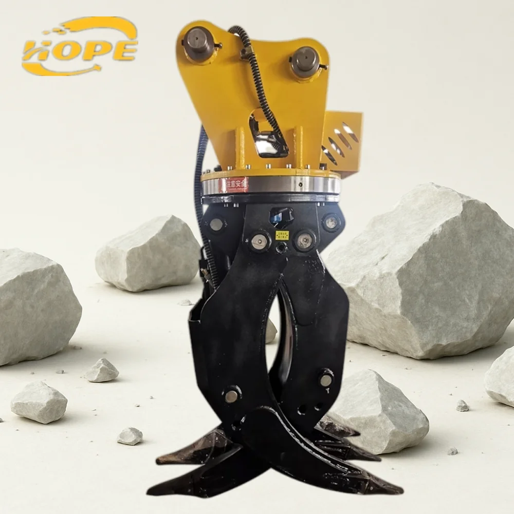 Excavator Wood Grapple with Robust Design Ensuring Efficient Timber Loading and Superior Productivity