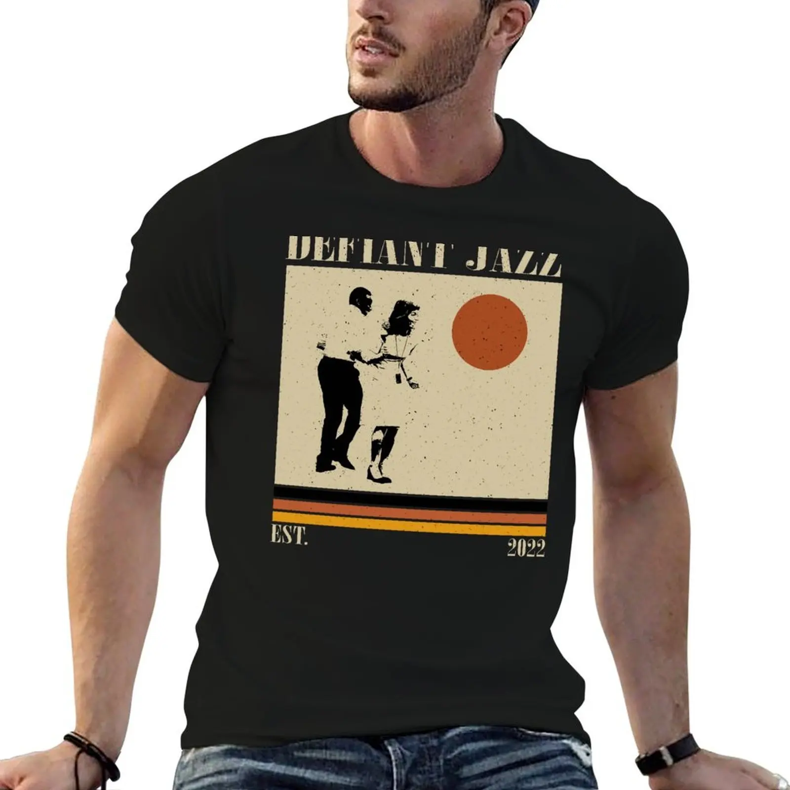 

Defiant Jazz Severance Tv Series Retro T-Shirt man t shirt cotton high quality t shirt men 100% cotton luxury brand T-Shirt