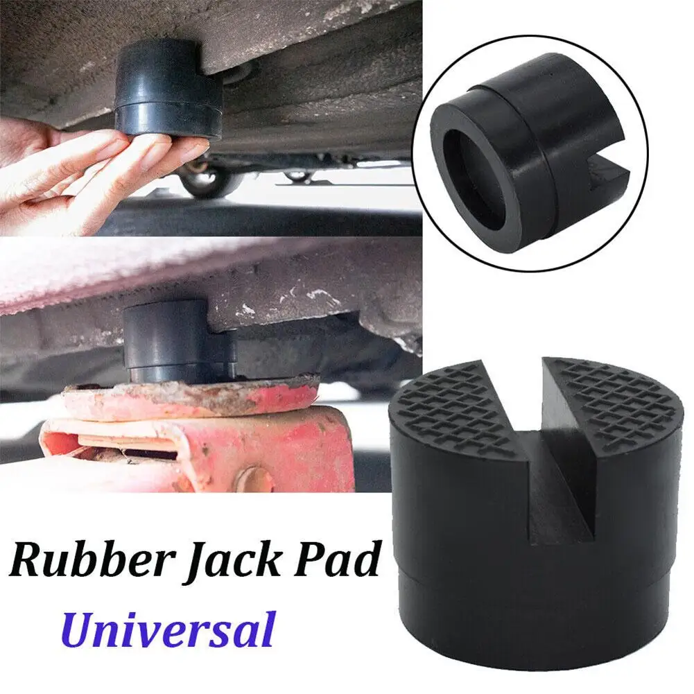 Rubber Car Jack Lift Pad Stand Car Slotted Lift Jack Stand Rubber Pad Weld Floor Frame Rail Adapter Jack Tool Car Repair Tools