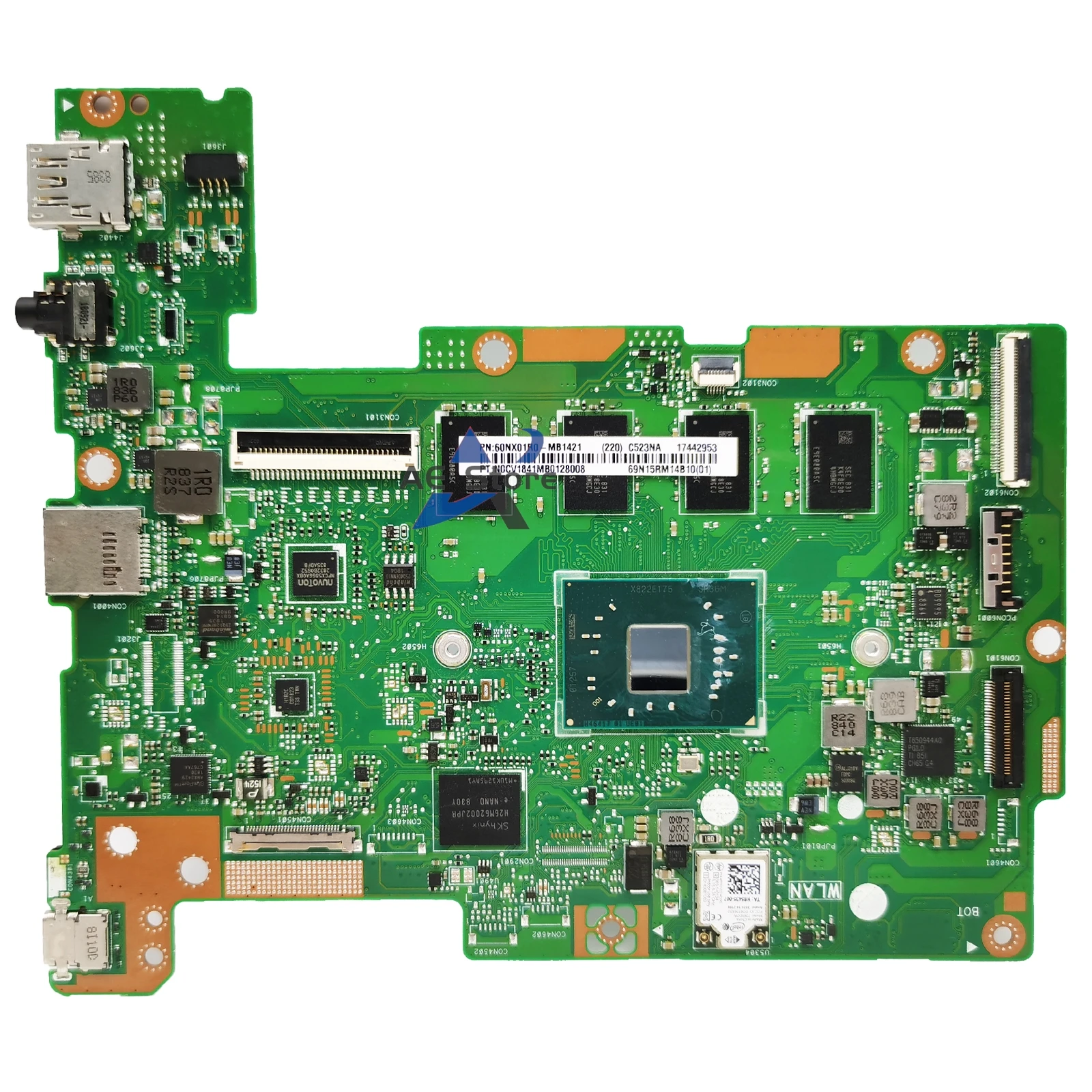 C223NA 노트북 메인보드, ASUS C223N C423N C423NA C223 C423 노트북 마더보드, N3350 N4200, 4GB RAM, EMMC-32G, 64G, 128G