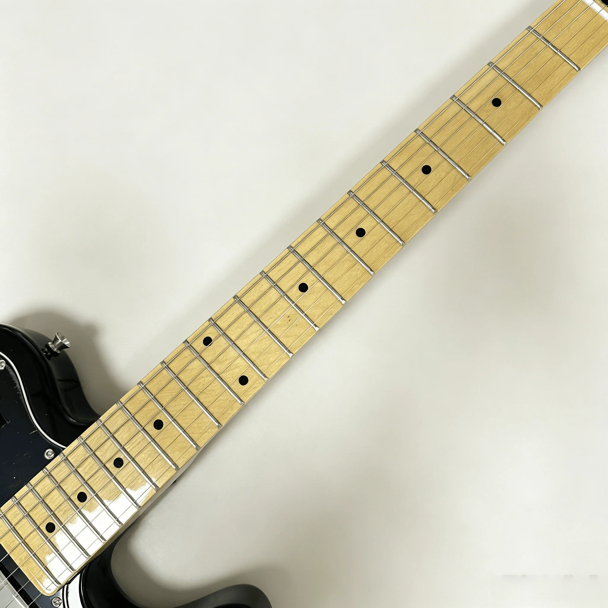 Black Style Electric Guitar HH Humbucker Pickups Maple Neck Glossy Black  22 Frets Finish 6-String Free Shipping Worldwide view 5