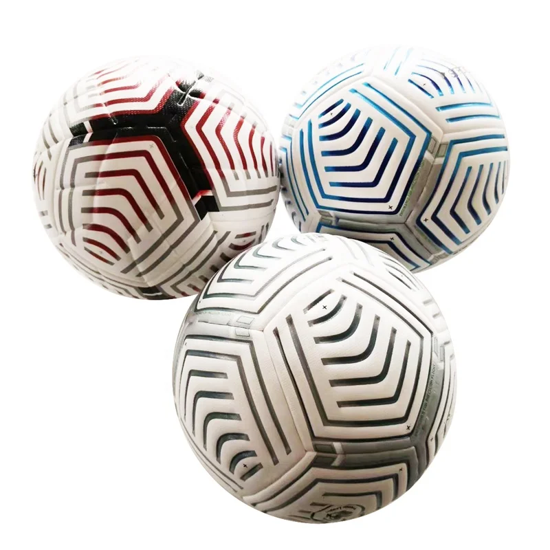 Custom Professional Thermal Bonded Nylon Wound Soccer Balls Size 5 Official Match Standard Indoor Outdoor Football