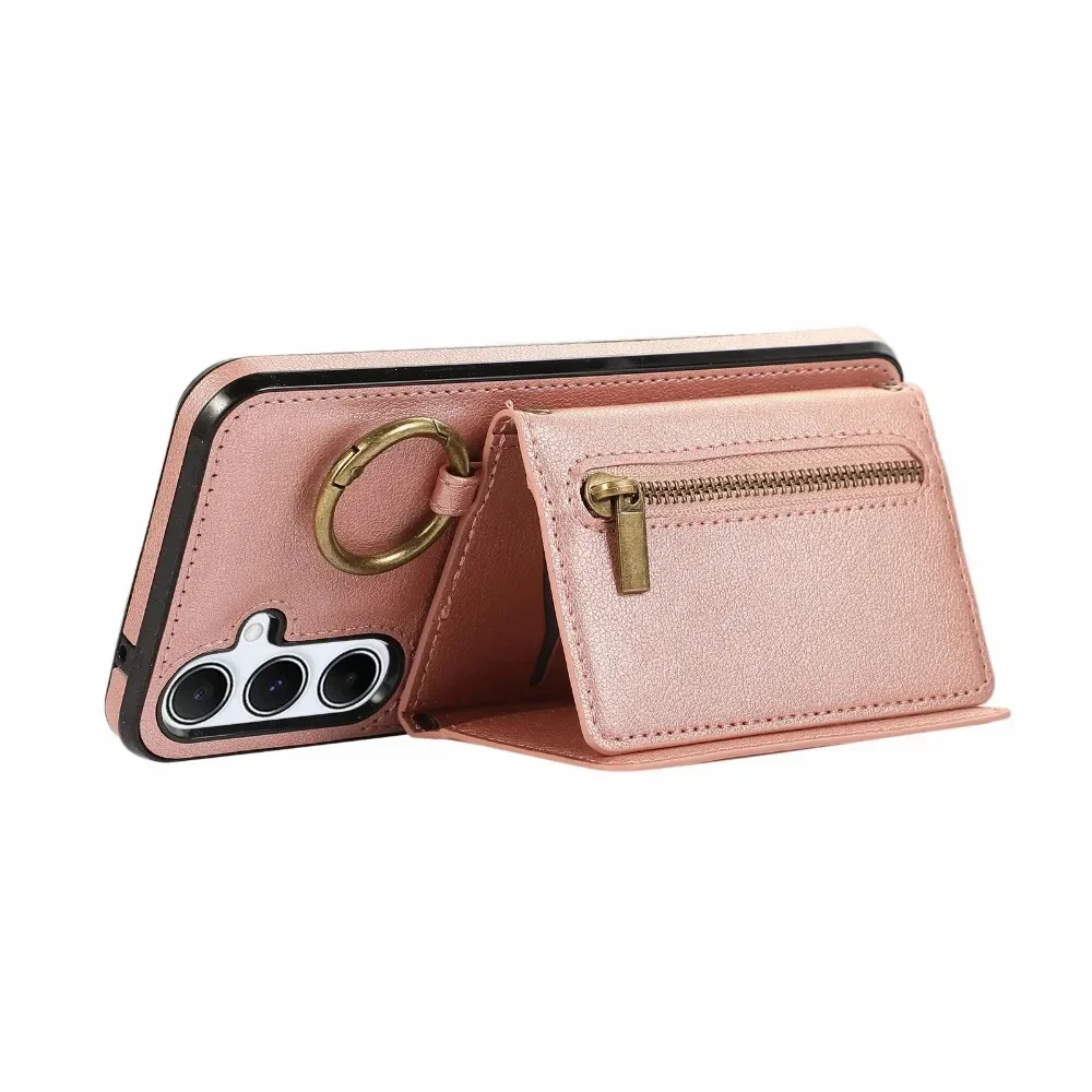 Crossbody Kartenhalter Brieftasche Hülle für Samsung S24 S25 S26 Ultra S23 FE S22 S21 Plus A57 A37 A56 A36 A16 A55 A35 Leder-Cover – Detail 14