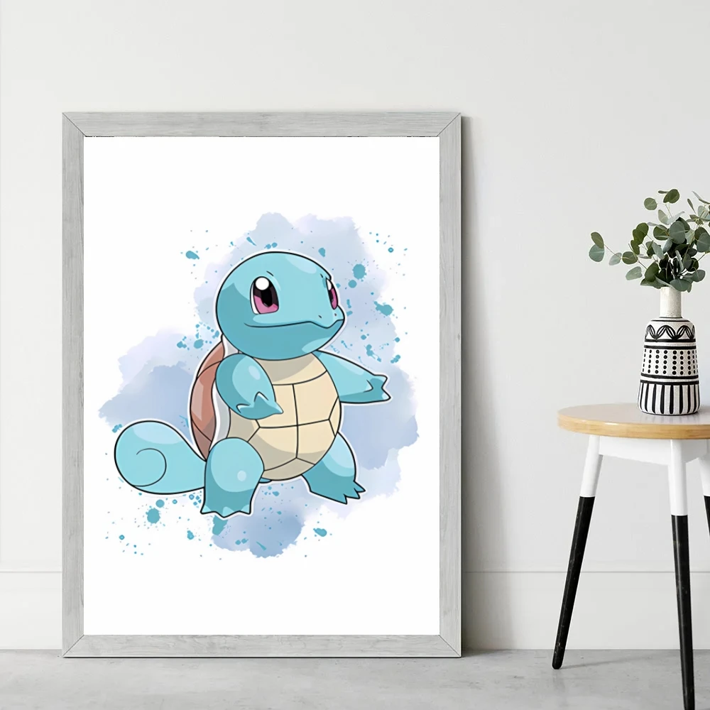 Pintura de obra de arte en lienzo, Pokémon, Pikachu, decoración de dormitorio de niños, pinturas, impresiones modulares, figuras de acción para niños