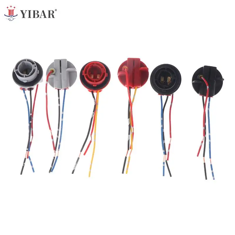2 قطعة 1156 BA15S BAU15S 1157 BAY15D مصباح حامل لمبات PY21W P21W محول قاعدة المقبس موصل لتحويل إشارة المصباح ضوء #2