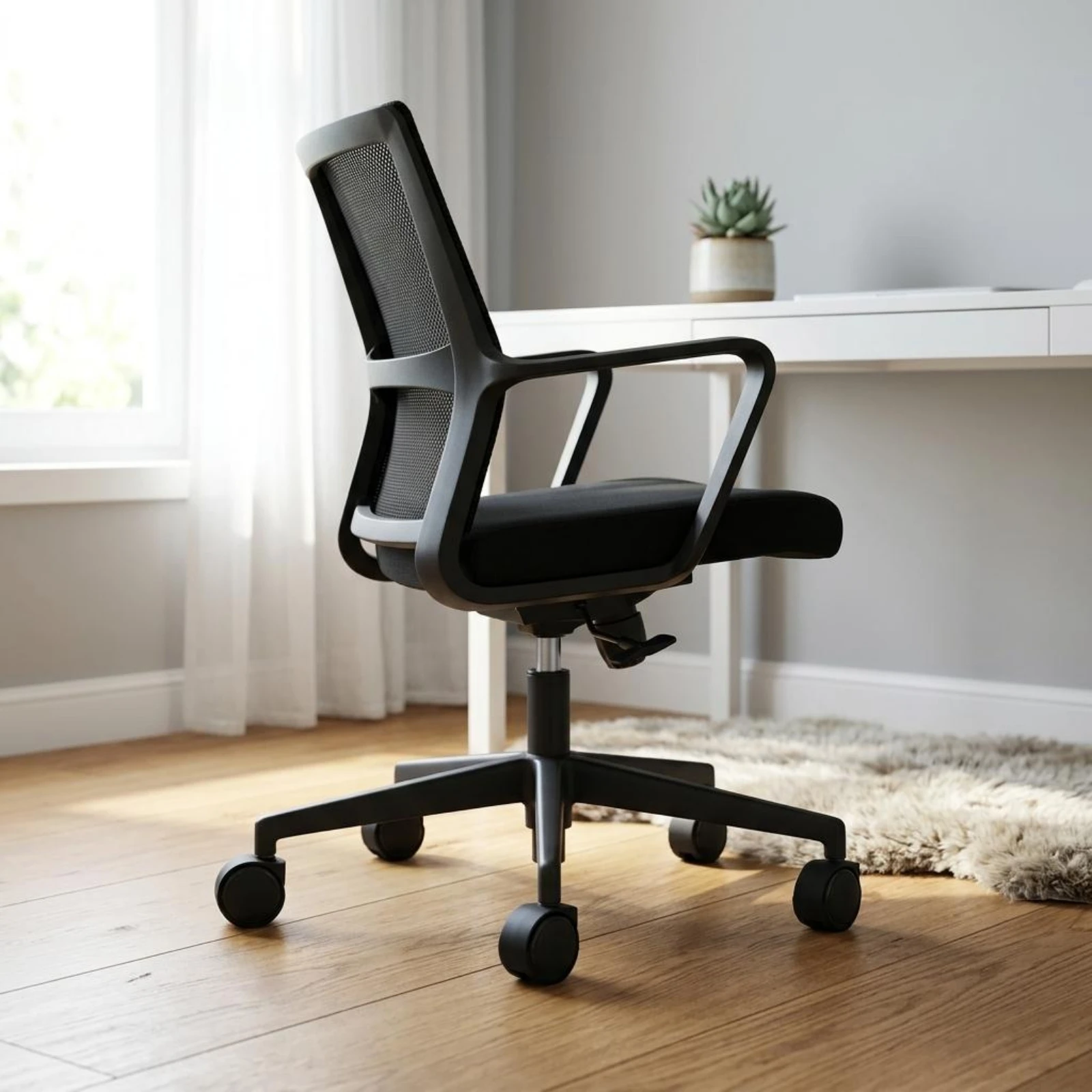 5 Pieces Office Chair Wheel Cover Round Cup Shape Felt Caster Cover Caster Wheel Protector Matte Finish Furniture Protection