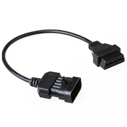 OBDII Extension Cable For Opel 10Pin to OBD2 16Pin Female Diagnostic Connector Cable OBD OBD II for Opel 10 Pin