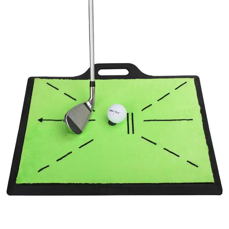 

Golf Practice Mat Golf Swing Pad With Track Path Feedback Golf Practice Mats For Swing Detection Batting Golf Training Aid