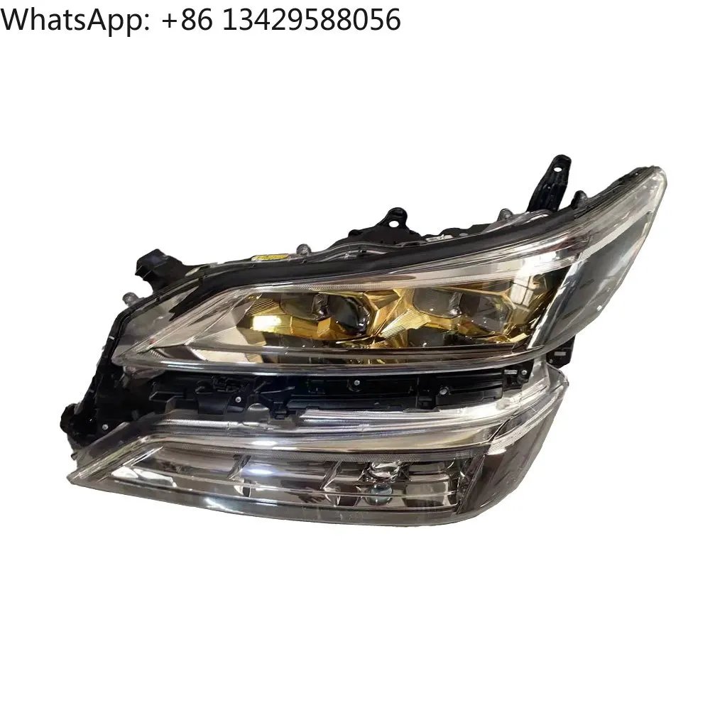 

Vellfire Headlight Head Lamp Assembly Vellfire Gold Double Lens Led Water Turn Headlight Led Headlight for Alaphard/vellfire
