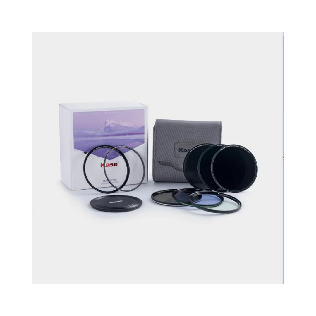 Kase Revolution 67Mm Magnetische Filterkit Schokbestendig Gehard Optisch Glas Kleurgecodeerde Ringen Inbegrepen Cpl Nd8 Nd64 Kit