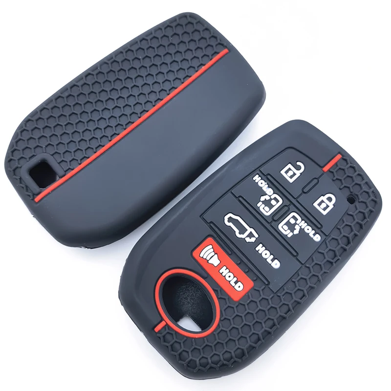 7 أزرار سيليكون غطاء مفتاح السيارة الحال بالنسبة لتويوتا سيينا RAV4 فينزا ميراي الهجين المركبات ألارد بريفيا فوكسي عن بعد الملحقات #1