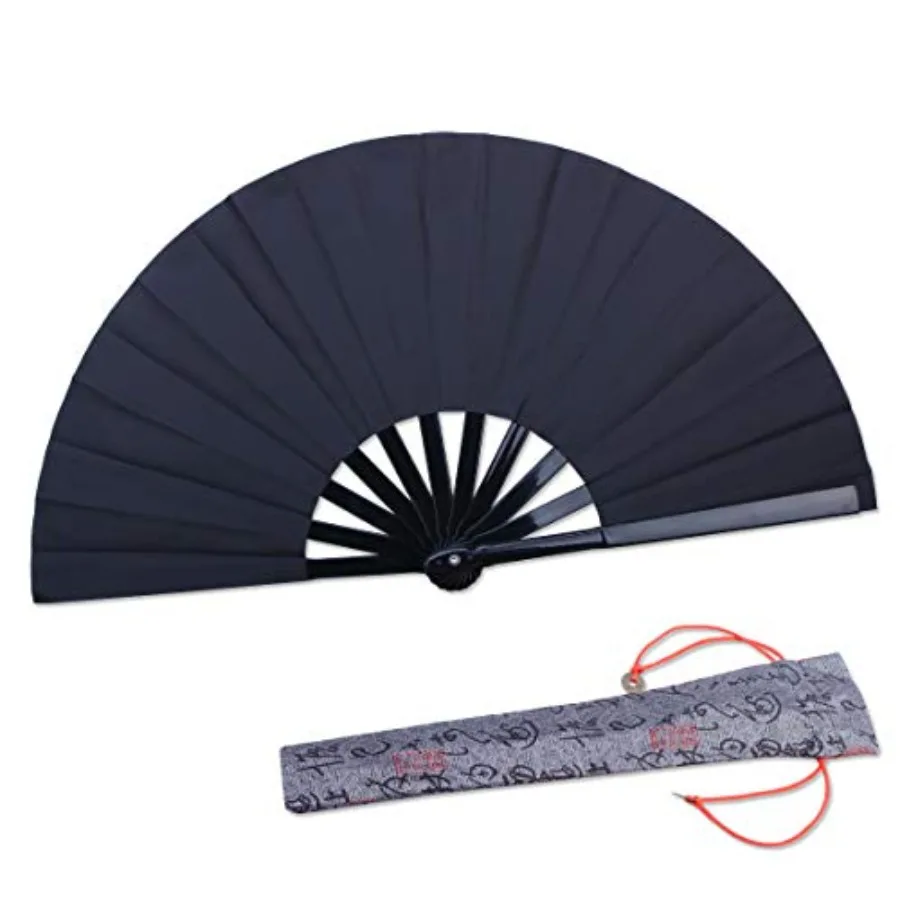 

Folding Fan 11.8inch -Small Hand Fan Chinese Kung Fu Tai Chi Hand Held Folding Fans for Men/Women/ With a Fabric Case for Prote