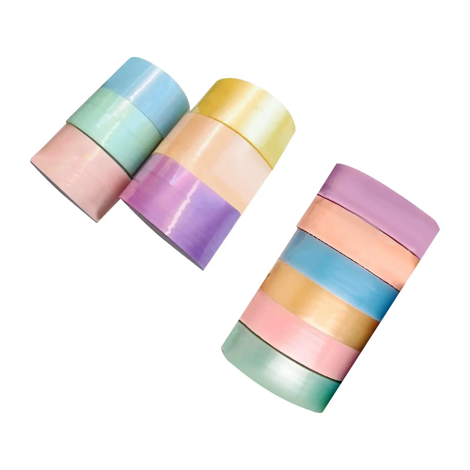 6x Sticky Ball Rolling Tape, Creative Colored DIY Crafts Educational Sensory Toy Decorative, for Relaxing Gifts