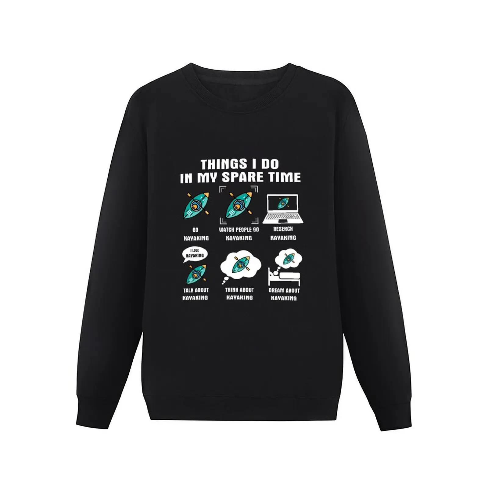 Kayaking Lover Pullover Hoodie men clothing fashion men men's coat graphic t shirts men aesthetic sweatshirts