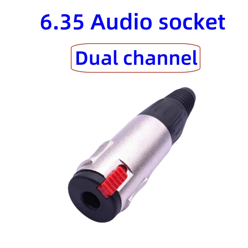 6.35MM female plug NJ3FC6 stereo vocal cord lock female plug welded 6.35 microphone KTV microphone plug