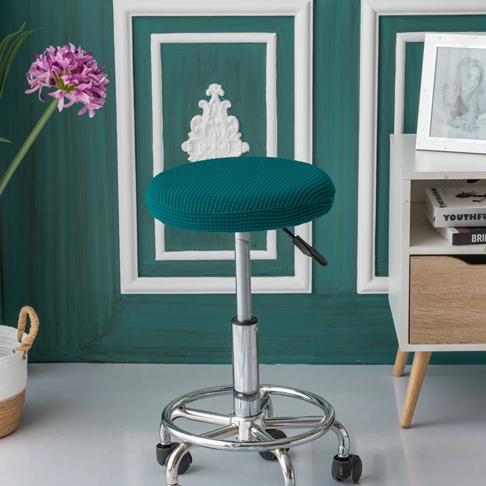 

Chair Cover Slipcovers Stool Cushion Seats Is Office Stretch Barstool Round Pad