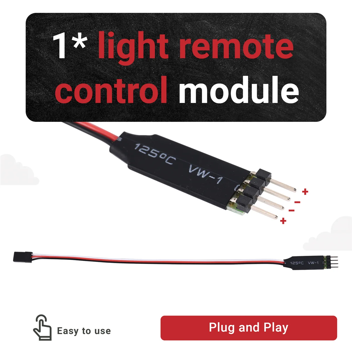 Remote Control papan saklar CH3, modul kontrol lampu untuk Model RC lampu mobil Plug and Play