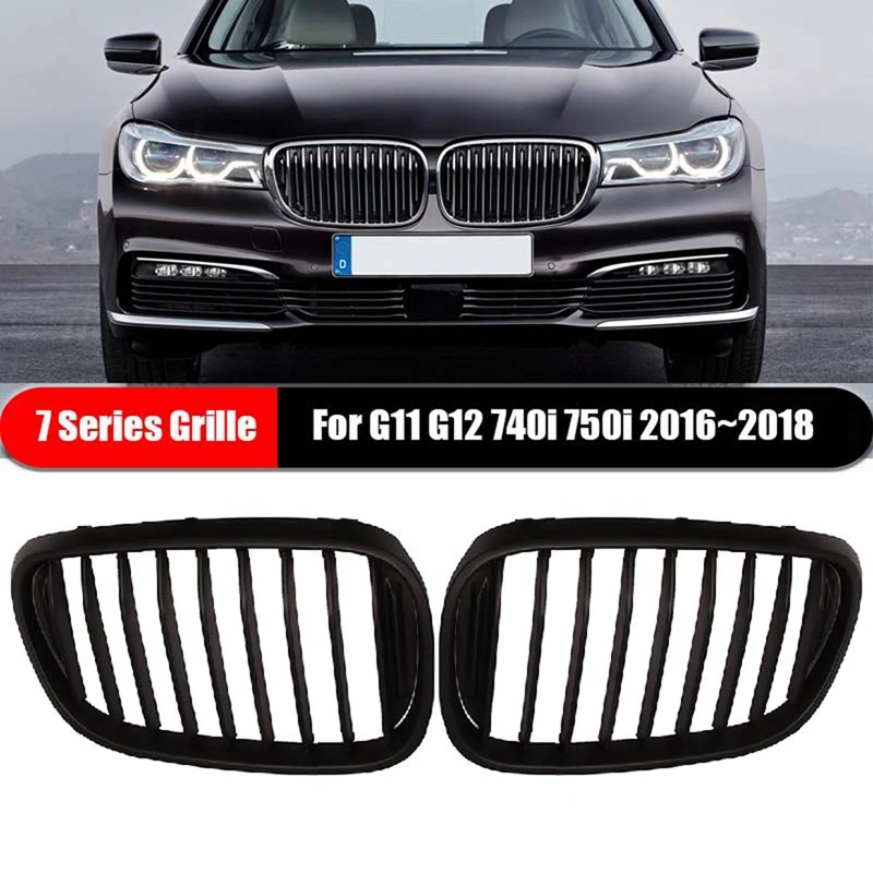 

Car Front Bumper Kidney Grille Grill For-BMW 7-Series G11 G12 740I 750I 2016-2018