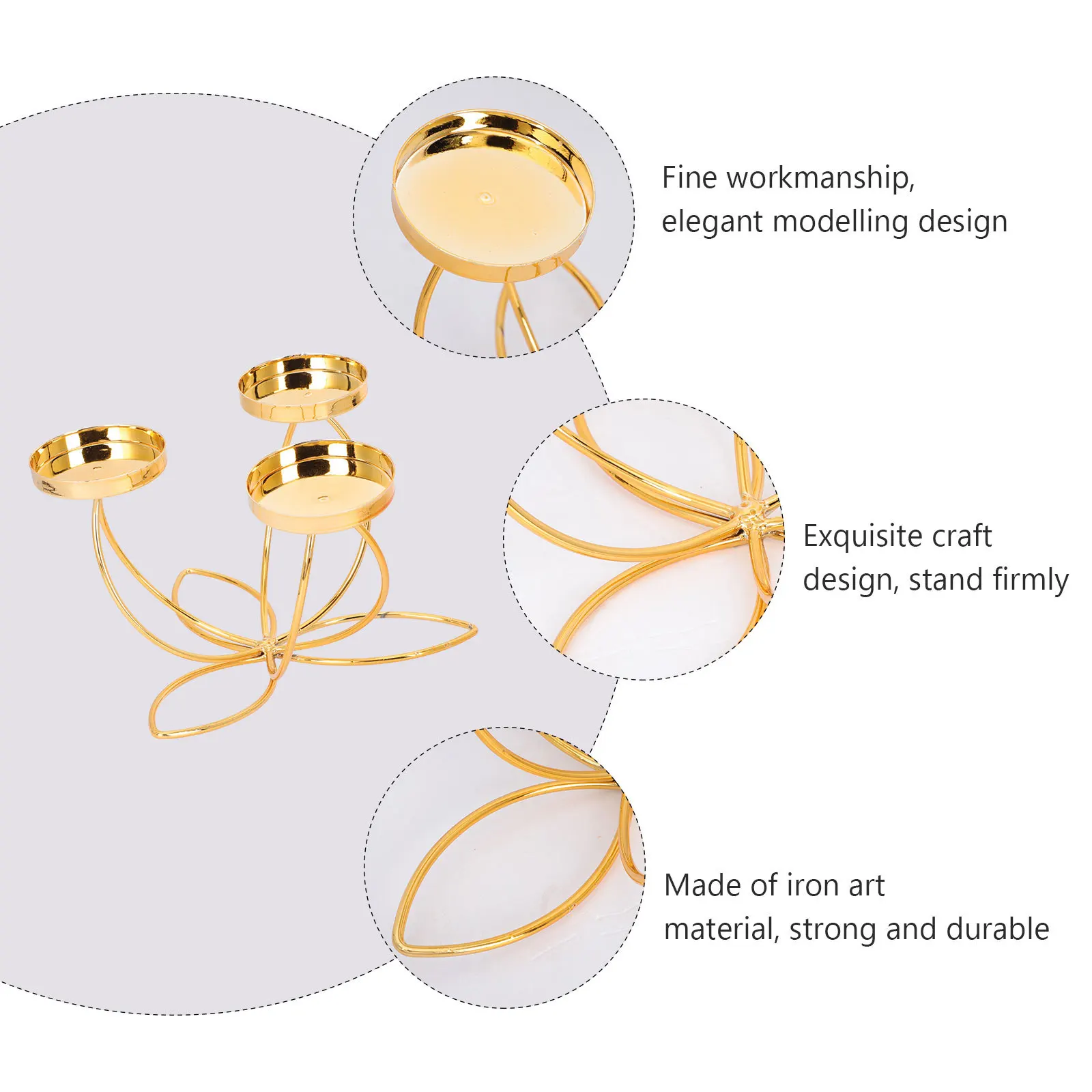 حامل حديد عتيق على الطراز العتيق شمعدان معدني زخرفة زخرفية لحفلات الزفاف والمنزل والمكتب وغرفة النوم وغرفة المعيشة