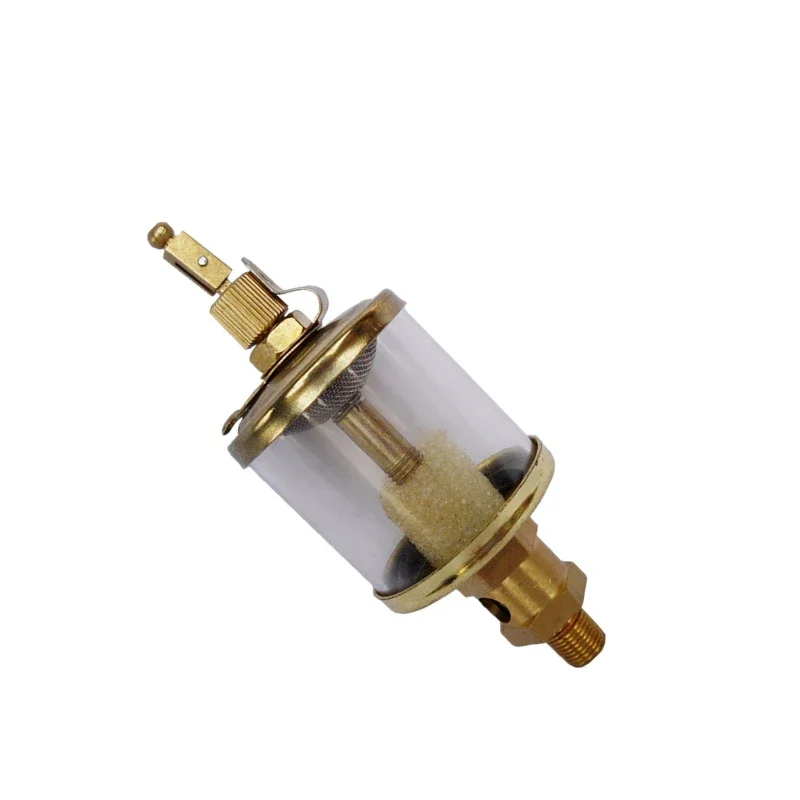 M10 M12 M14 M16 Metric Male Thread Copper Plating Oil Cup Sight Gravity Drip Feed Oiler Lubricator For Machine Tool