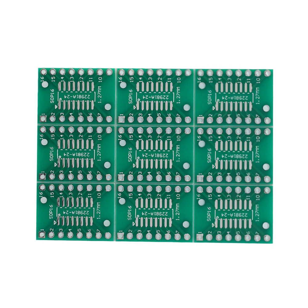 10 個 SOP16 SSOP16 TSSOP16 アダプタボード 15.6 ミリメートル × 21 ミリメートル SMD から DIP アダプタコンバータ PCB ボード